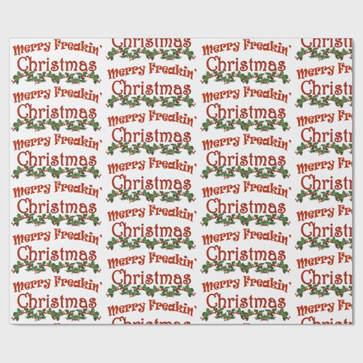 Merry Freaking kerst Cadeaupapier (Vlak)