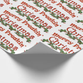 Merry Freaking kerst Cadeaupapier (Hoek)