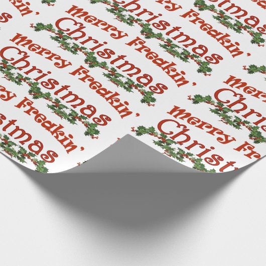 Merry Freaking kerst Cadeaupapier (Hoek)