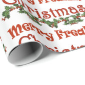 Merry Freaking kerst Cadeaupapier (Rol Hoek)