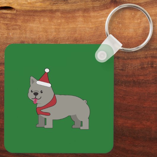 Merry Frenchie Sleutelhanger (Achterkant)