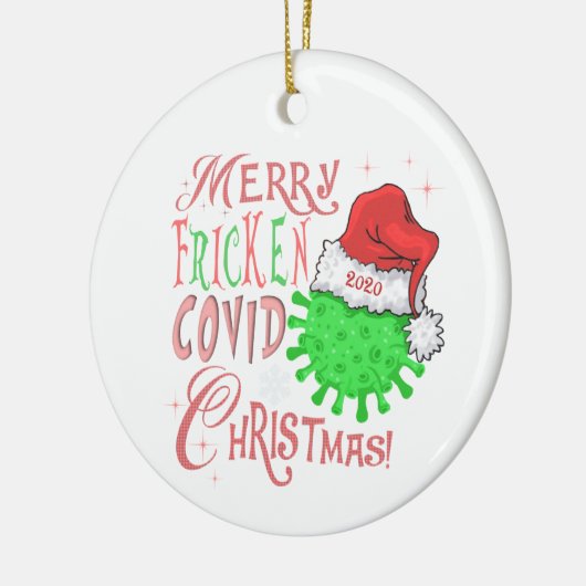 Merry Fricken Covid Kerstmis, ornament (Links)