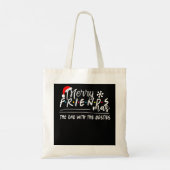 Merry Friendsmas De Met de Besties Christma Tote Bag (Achterkant)
