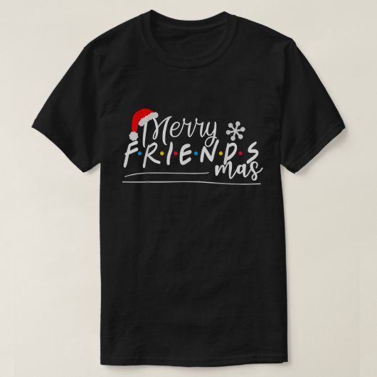 Merry Friendsmas Friends kerst Matching Group T-shirt (Design voorkant)