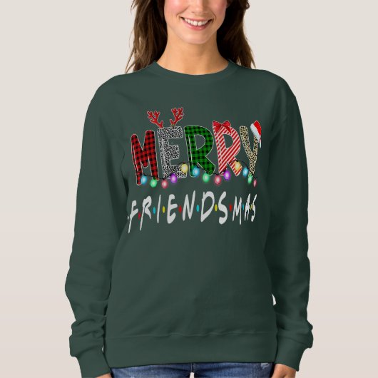 Merry Friendsmas Friends kerst Matching-programma' Trui (Voorkant)