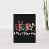 Merry Friendsmas Friends Kerstmis Matching Xmas G Kaart (Voorkant)