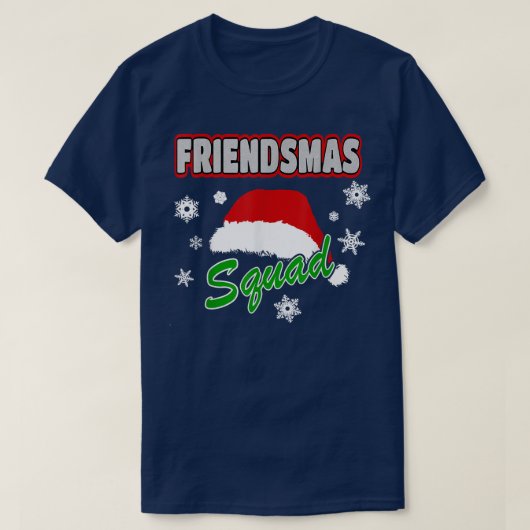 Merry Friendsmas Squad Friends Xmas kerstfeest T-shirt (Design voorkant)