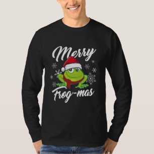 Merry Frog Mas Frog Decoration Funny Frog Lover T-shirt