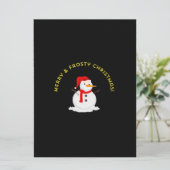 Merry & Frosty Christmas Kaart (Staand voorkant)