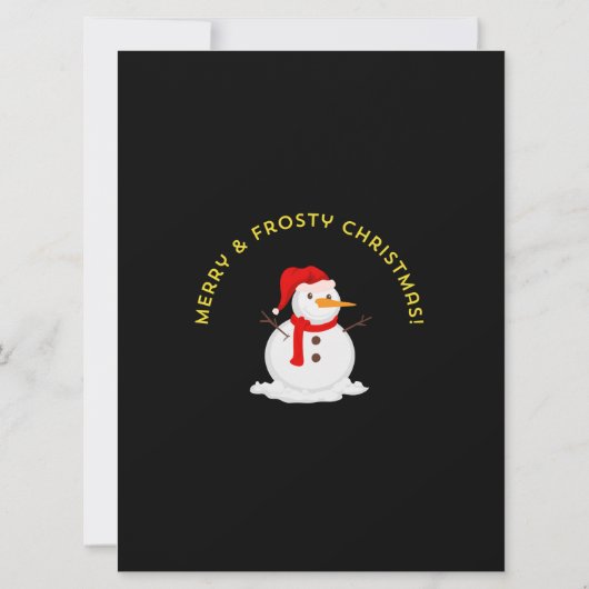 Merry & Frosty Christmas Kaart (Achterkant)