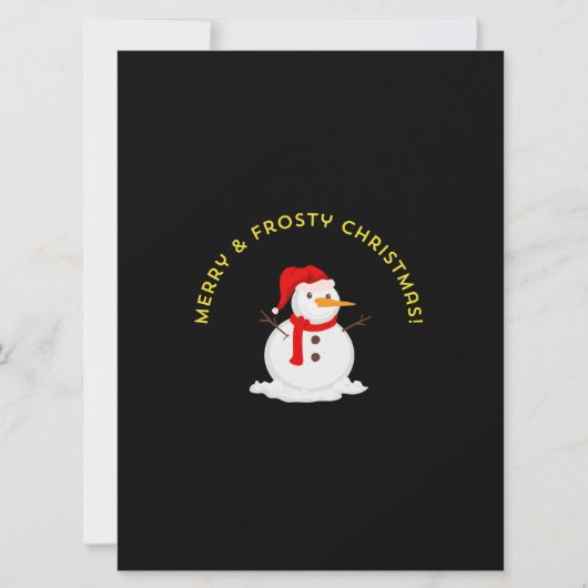 Merry & Frosty Christmas Kaart (Voorkant)