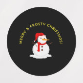 Merry & Frosty Christmas Labels (Design 2)