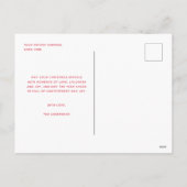 Merry Garland Holiday 4 Foto Collage Briefkaart (Achterkant)