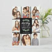 Merry Garland Holiday 8-Foto Collage Kerstmis (Staand voorkant)