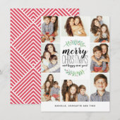 Merry Garland Holiday 8-Foto Collage Kerstmis (Voorkant / Achterkant)