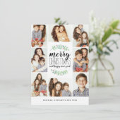 Merry Garland Holiday 8-Foto Collage Kerstmis (Staand voorkant)