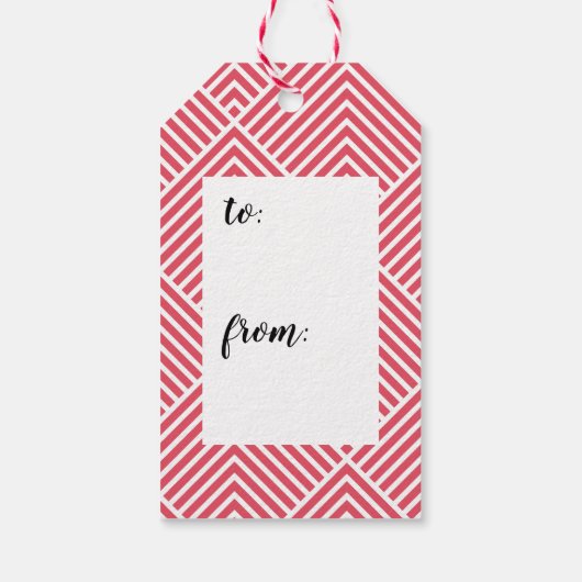 Merry Garland Holiday Gift Label Cadeaulabel (Achterkant)