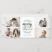 Merry Garland Holiday Kerstmis 4-Foto Collage (Voorkant)