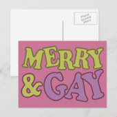 Merry & Gay briefkaart (Voorkant / Achterkant)