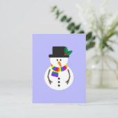 Merry & Gay Snowman-kerstkaart Feestdagenkaart (Staand voorkant)