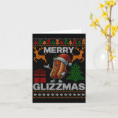 Merry Glizzmas -christmas Glizy Matching Family Ug Kaart (Gele Bloem)