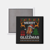 Merry Glizzmas -christmas Glizy Matching Family Ug Magneet (Voorkant / Achterkant)