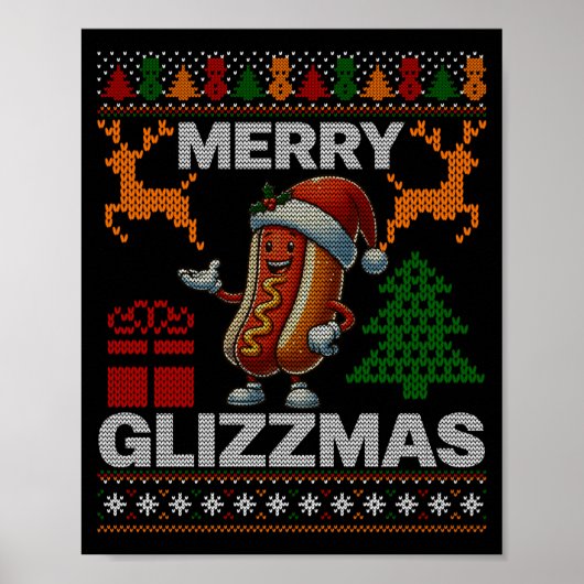 Merry Glizzmas -christmas Glizy Matching Family Ug Poster (Voorkant)