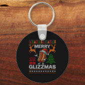 Merry Glizzmas -christmas Glizy Matching Family Ug Sleutelhanger (Voorkant)
