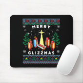 Merry Glizzmas Funny Ugly Christmas Sweater Glizzy Muismat (Met muis)
