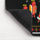 Merry Glizzmas Hot Dog Funny Ugly Christmas Sweate Muismat (Hoek)