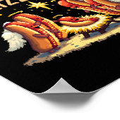 Merry Glizzmas Hot Dog Humor Funny Food Lovers Cos Poster (Hoek)