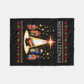 Merry Glizzmas Tacky Funny Merry Christmas Hot Dog Fleece Deken (Voorkant (Horizontaal))