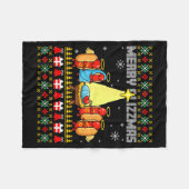 Merry Glizzmas Ugly Christmas Sweaters Hot Dogs Xm Fleece Deken (Voorkant (Horizontaal))