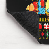 Merry Glizzmas Ugly Christmas Sweaters Hot Dogs Xm Muismat (Hoek)