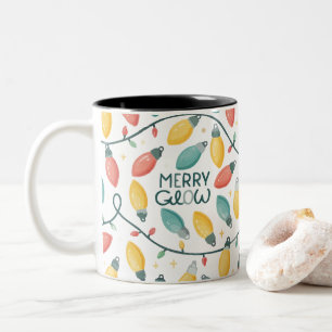 Merry Glow Christmas gloeilampen Patroon Mok