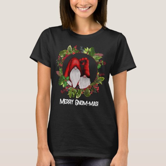 Merry Gnom-mas met Jolly Gnomes T-shirt (Voorkant)