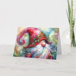 Merry Gnome Christmas Feestdagen Kaart