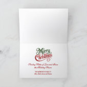 Merry Gnome Christmas Feestdagen Kaart (Binnen)