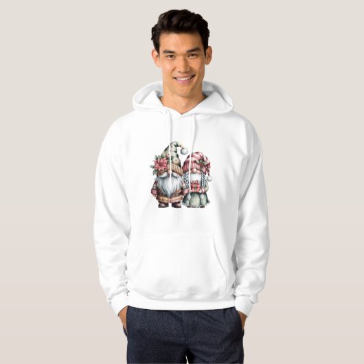 Merry Gnome Groeten Hoodie (Voorkant volledig)