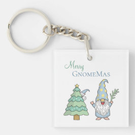 Merry GnomeMas Holiday Cute kerstboom Sleutelhanger