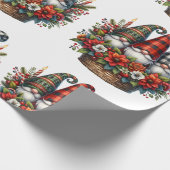 Merry Gnomes en Plaid Decor Cadeaupapier (Hoek)