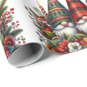 Merry Gnomes en Plaid Decor Cadeaupapier (Rol Hoek)
