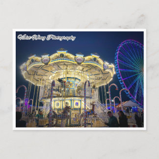 Merry Go Around in Winter wonderland Briefkaart