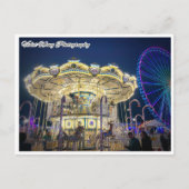 Merry Go Around in Winter wonderland Briefkaart (Voorkant)
