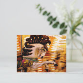 Merry Go rond Paard Briefkaart (Staand voorkant)