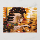 Merry Go rond Paard Briefkaart (Voorkant)