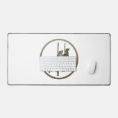 Merry Go Ronde Carrousel Horses Desk Mat (Keyboard & Muis)