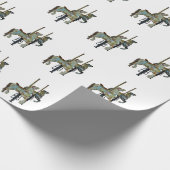 Merry Go Ronde Carrousel Paarden Cadeaupapier (Hoek)