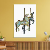  Merry Go Ronde Carrousel Paarden Canvas Afdruk (Insitu (Woonkamer))