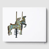  Merry Go Ronde Carrousel Paarden Gastenboek (Achterkant)